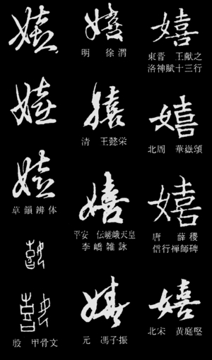 一字書